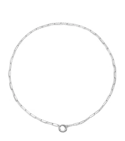 Monica Vinader Sterling Silver Alta Charm Necklace