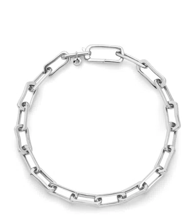 Monica Vinader Sterling Silver Alta Mini Chain Bracelet In Metallic