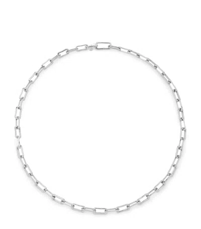 Monica Vinader Sterling Silver Alta Mini Chain Necklace