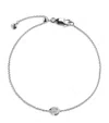 Monica Vinader Sterling Silver And Diamond Bracelet In Silver
