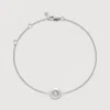 Monica Vinader Sterling Silver April Birthstone Chain Bracelet Lab Grown Diamond In Silver