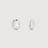 Monica Vinader Womens Nura Reef Medium 18ct Gold Vermeil-plated 925 Sterling Silver Hoop Earrings