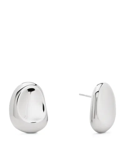 MONICA VINADER STERLING SILVER ARIA BOLD STUD EARRINGS