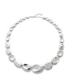 Monica Vinader Sterling Silver Aria Collar Necklace In Metallic