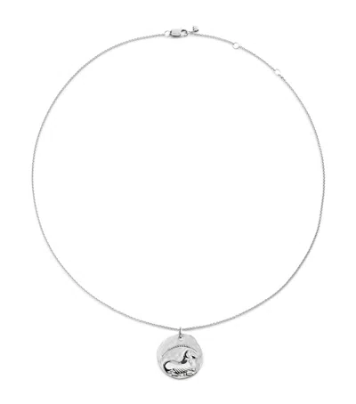 Monica Vinader Sterling Silver Aries Zodiac Necklace