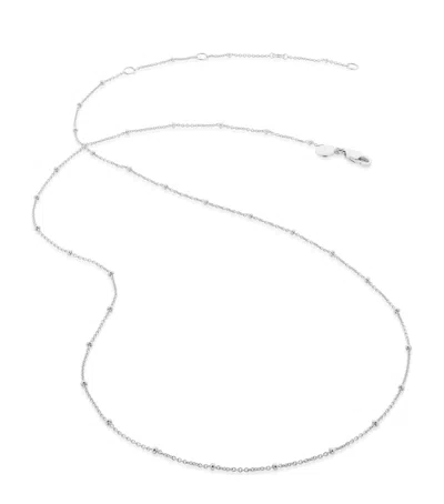 Monica Vinader Sterling Silver Beaded Chain Necklace