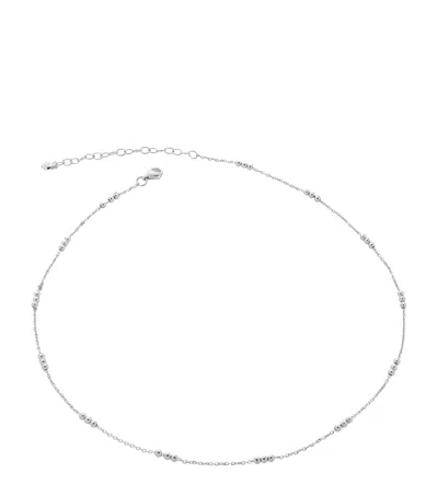 Monica Vinader Sterling Silver Beaded Chain Necklace