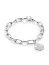 Monica Vinader Sterling Silver Charm Bracelet In Silver