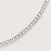 MONICA VINADER STERLING SILVER CURB CHAIN NECKLACE 46CM-50CM/18-20'