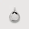 Monica Vinader Sterling Silver Deia Mini Teardrop Locket Pendant Charm In Silver