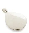 Monica Vinader Sterling Silver Deia Pebble Locket In Metallic
