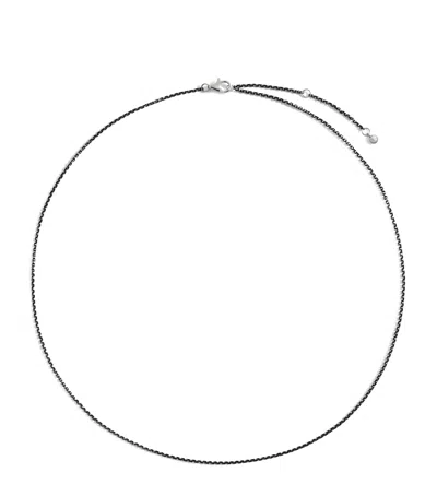 Monica Vinader Sterling Silver Diamond-cut Rolo Chain In Metallic