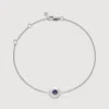 Monica Vinader Sterling Silver February Birthstone Chain Bracelet Amethyst In Silver