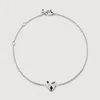 Monica Vinader Sterling Silver Heart Chain Bracelet In Silver