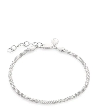 Monica Vinader Sterling Silver Heirloom Chain Bracelet In Brown