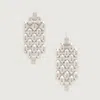 MONICA VINADER STERLING SILVER HEIRLOOM CHAIN COCKTAIL EARRINGS