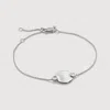 Monica Vinader Sterling Silver Diamond Round Chain Bracelet Lab Grown Diamond