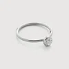MONICA VINADER STERLING SILVER LAB GROWN DIAMOND SOLITAIRE RING LAB GROWN DIAMOND