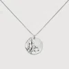 Monica Vinader Sterling Silver Libra Zodiac Chain Necklace In Metallic