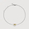 Monica Vinader Sterling Silver November Birthstone Chain Bracelet Citrine In Metallic