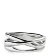 Monica Vinader Sterling Silver Nura Crossover Ring In Silver