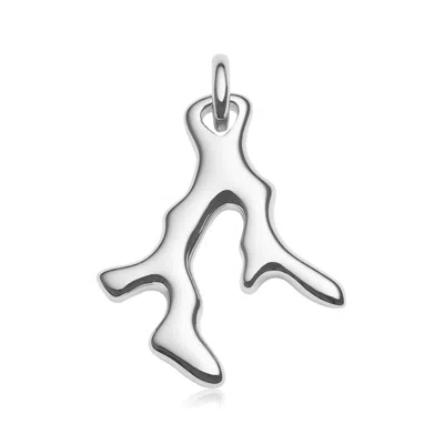 Monica Vinader Sterling Silver Nura Mini Reef Pendant Charm