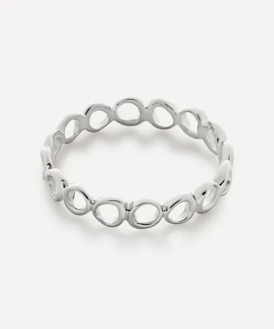 Monica Vinader Sterling Silver Nura Open Stacking Ring