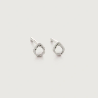 Monica Vinader Sterling Silver Nura Reef Open Stud Earrings