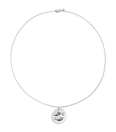 Monica Vinader Sterling Silver Pisces Zodiac Necklace