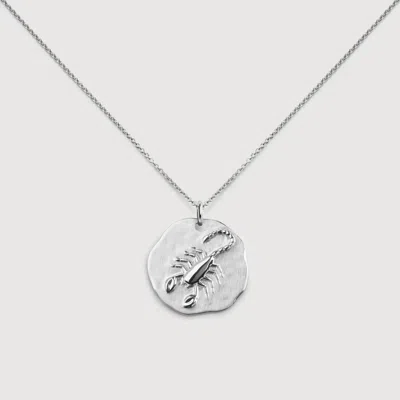 Monica Vinader Sterling Silver Scorpio Zodiac Chain Necklace