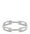 Monica Vinader Sterling Silver Signature Link Bangle In White