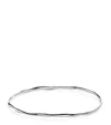 Monica Vinader Sterling Silver Siren Bangle In Silver