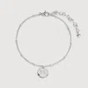 Monica Vinader Sterling Silver Siren Muse Disc Chain Bracelet
