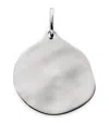 Monica Vinader Sterling Silver Siren Muse Round Pendant In White