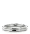 Monica Vinader Sterling Silver Siren Muse Stacked Ring In Silver