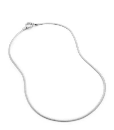 Monica Vinader Sterling Silver Snake Chain Necklace