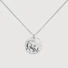 Monica Vinader Sterling Silver Taurus Zodiac Chain Necklace In Metallic