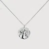 Monica Vinader Sterling Silver Virgo Zodiac Chain Necklace In Metallic