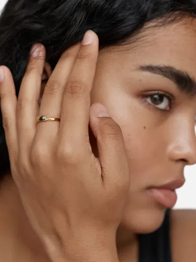 Monica Vinader Ring Mit Schmucksteinen In Gold