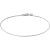 Monica Vinader 14k White Gold Super Fine Bracelet In Metallic