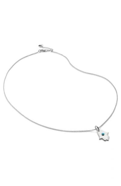 Monica Vinader Talismans Hamsa Pendant Necklace In Metallic