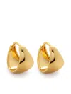 Monica Vinader Tapaered Huggie Earrings In Gold
