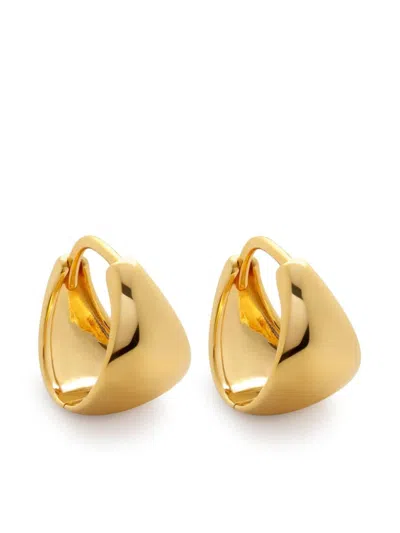 Monica Vinader Tapaered Huggie Earrings In Gold