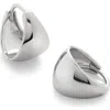 Monica Vinader Sterling Silver Tapered Huggie Earrings