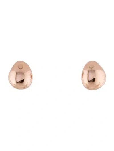 Pre-owned Monica Vinader Teardrop Stud Earrings In Multi