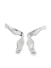 Monica Vinader The Wave Stud Earrings In Silver