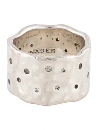 Pre-owned Monica Vinader Topaz Siren Scatter Band In Multicolor