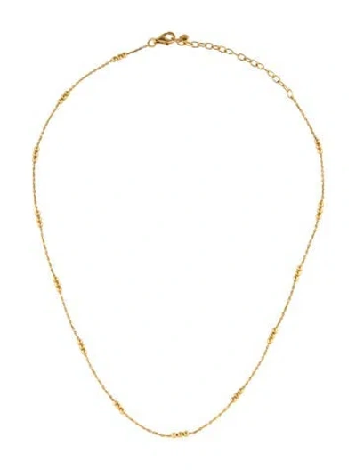 Pre-owned Monica Vinader Triple Bead Necklace, 15.75" In Multi