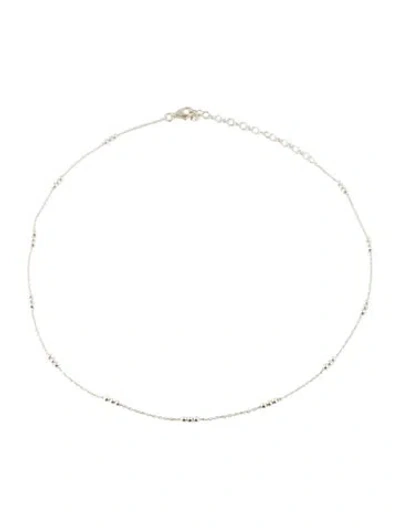 Pre-owned Monica Vinader Triple Beaded Chain Necklace, 15.5" In Multi