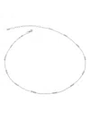 Monica Vinader Womens Beaded Sterling Silver Chain Necklace In Silver